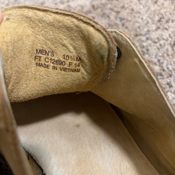 Cole Haan C12690 Nubuck Suede Wingtip Brogue Oxfords Beige Men’s 10.5 M - Picture 7 of 8